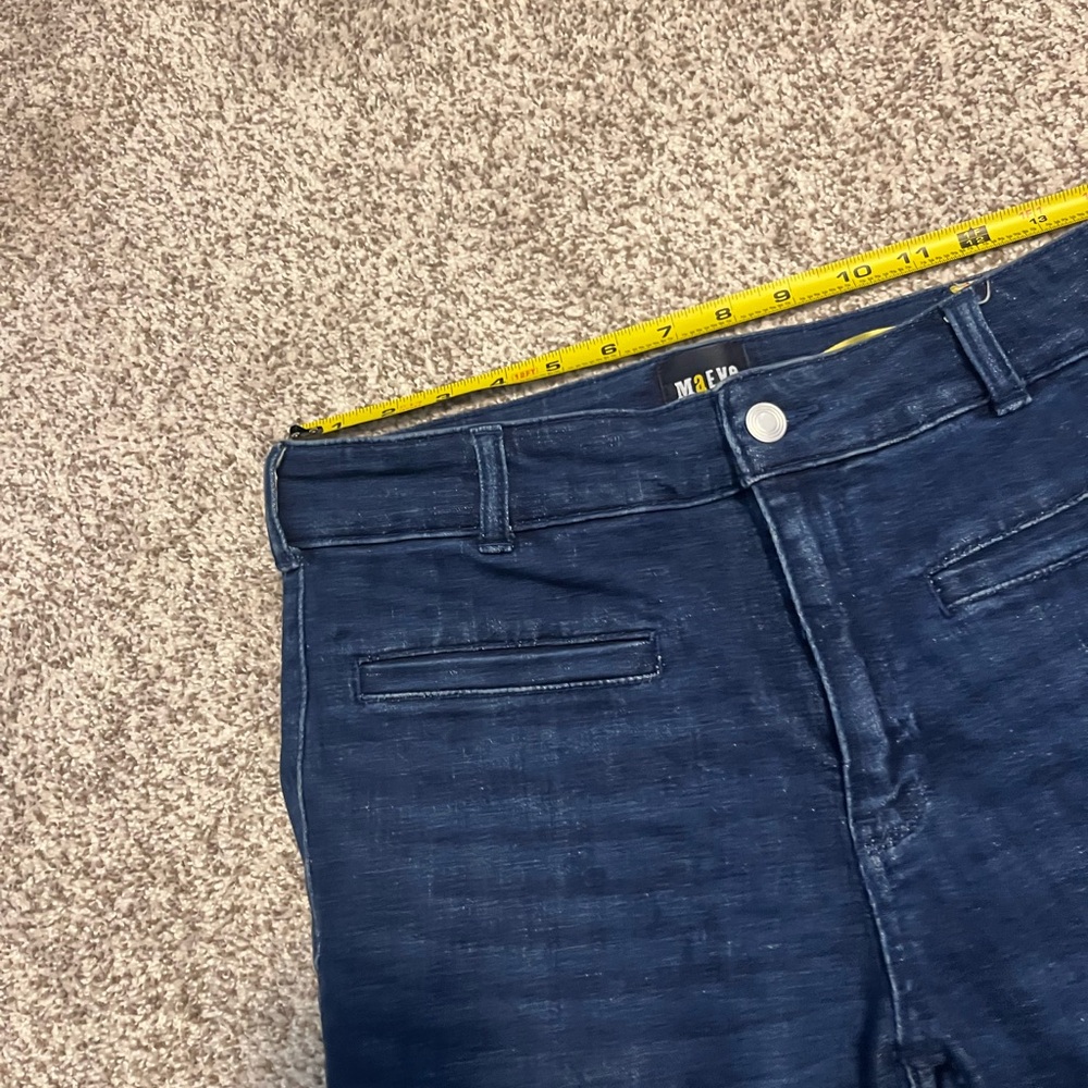 Maeve Anthropologie Jeans Sz 29 Dark Wash Straight Leg Mid Rise Denim - Picture 7 of 14